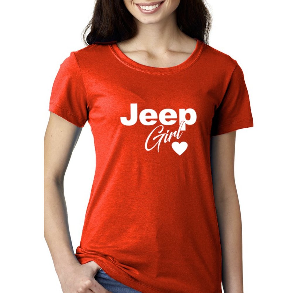 Jeep Girl Women's Red T-Shirt